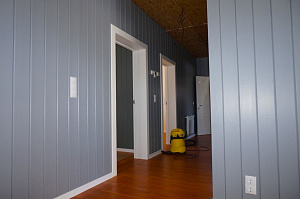 фото покраски имитации бруса