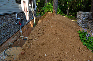 Комплексная защита и обновление фундамента брусового дома в Ропше