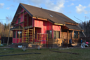 крепление ветрозащиты на фасад