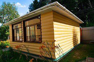 облицовка блок хаусом из сосны