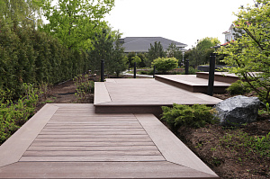 Терраса из ДПК NATUR СM Scandinavia на "Дубровке"