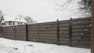 забор деревянный 3
