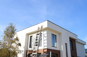 Фасад и баня в стиле 