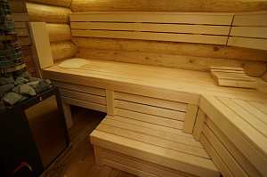 полок из кедра для бани