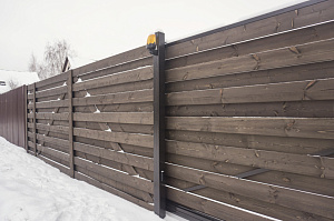 монтаж забора 1