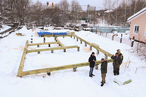 Современный каркасный дом с эксплуатируемой кровлей у Озера Врево