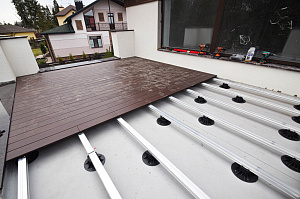 Инженерное совершенство: регулируемые опоры, алюминиевые лаги и термоясень для вашей кровли