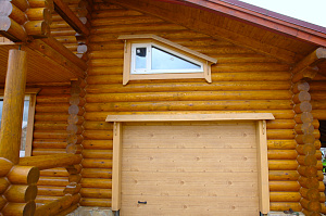 обработка бревна