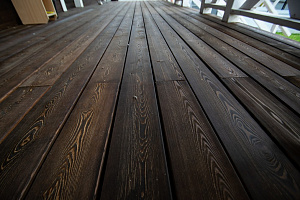 Терраса из лиственницы палубная доска