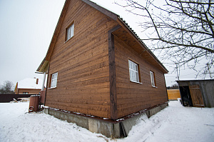 отделка дома имитацией бруса