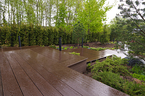 Терраса из ДПК NATUR СM Scandinavia на "Дубровке"