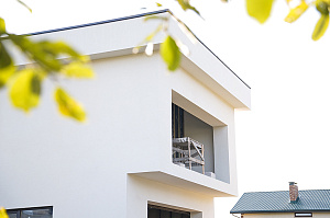 Фасад и баня в стиле 