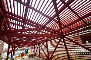 возведение навеса