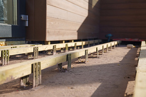 Фасад и баня в стиле 