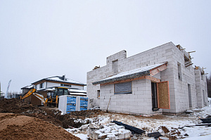 двухэтажный дом из газоблока