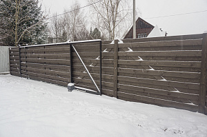 монтаж забора