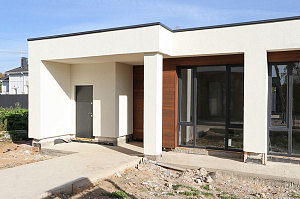 Фасад и баня в стиле 