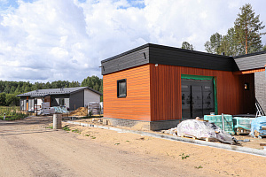 Стильная и современная отделка бани по дизайнерскому проекту