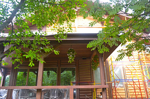 шлифовка дома из блок хауса