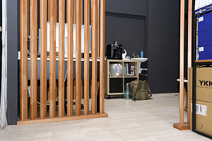 Проект зонирования мастерской в Ропшинский квартал 3: функциональные реечные системы из хвои от Лесобиржа-Спб