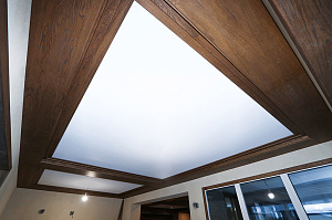 Фальшбалки из МДФ шпон дуба: Мастерство и Стиль для загородного дома в Михайловской горке