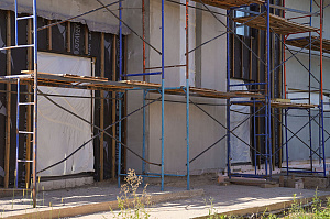 Фасад и баня в стиле 