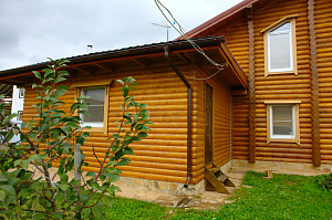 покраска дома на объекте 1