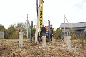 Надежный свайно-ростверковый фундамент в Павловском ручье под ключ