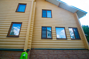 фасад из блок хауса