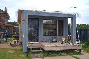 как обшить дом планкеном