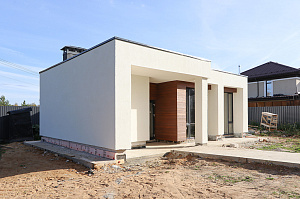 Фасад и баня в стиле 