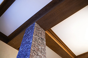 Фальшбалки из МДФ шпон дуба: Мастерство и Стиль для загородного дома в Михайловской горке