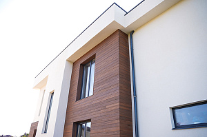 Фасад и баня в стиле 