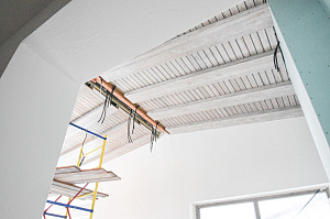 планкен на потолке фото