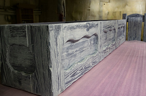 деревянные брошюрованный пуф