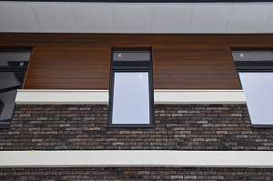 комбинация камня и дерева 6