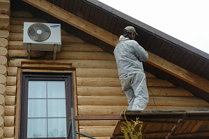 Шлифовка дома из дерева ЛесоБиржа