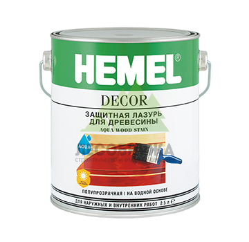 Защитная лазурь для древесины Hemel Aqua Wood Stain