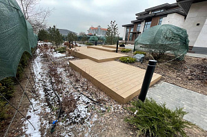 Терраса из ДПК NATUR СM Scandinavia на "Дубровке"