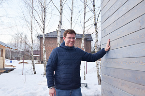 покраска дома маслом