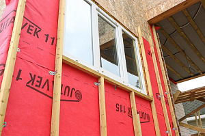 Современный каркасный дом с эксплуатируемой кровлей у Озера Врево