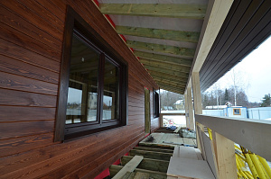 Каркасный дом с террасой