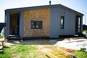 одноэтажный деревянный дом