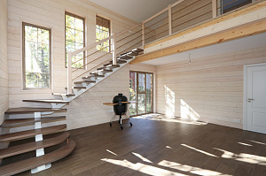 Комплексная отделка дома имитацией бруса 