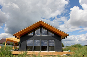 дизайн покраски деревянного дома