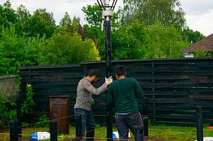 установка фундамента под баню