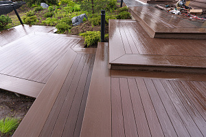 Терраса из ДПК NATUR СM Scandinavia на "Дубровке"