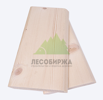 Планкен из ангарской сосны скошенный сорт ЭКСТРА 140x20x3000