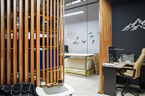 Проект зонирования мастерской в Ропшинский квартал 3: функциональные реечные системы из хвои от Лесобиржа-Спб