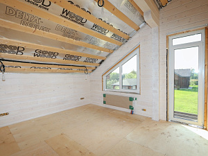 Внутренняя гармония: безупречная покраска брусового дома лазурью Renner в ДНП Деревенька от Лесобиржа-Спб